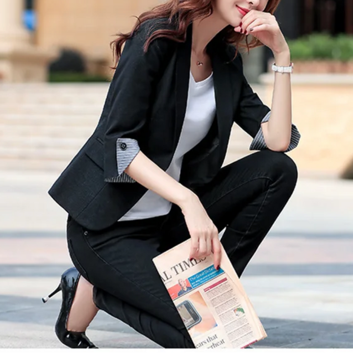W&W Mode | Eleganter Damenblazer mit Knopfdetails Ideal für Das Büro