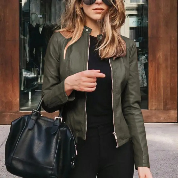 W&W Mode - Damen Leder Motorradjacke