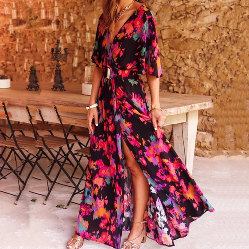 W&W Mode | Stilvolles Wickel-Maxikleid für Jeden Anlass
