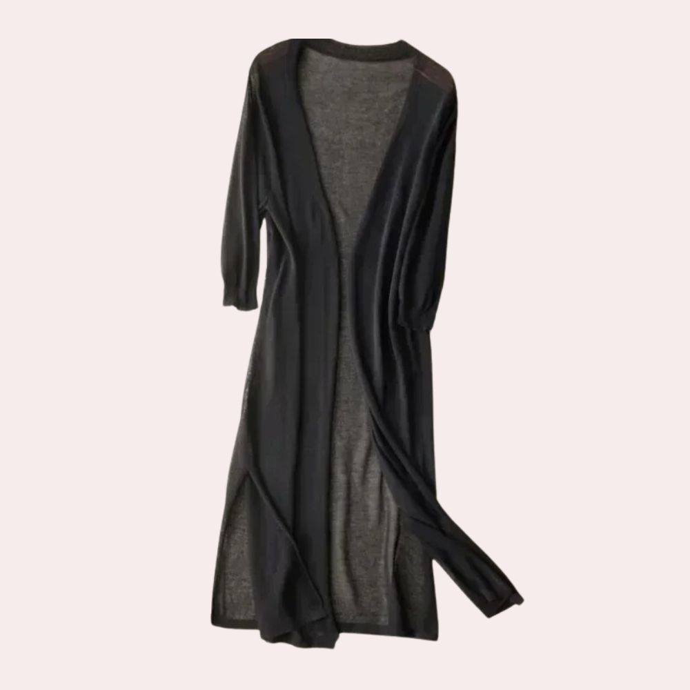 W&W Mode | Damen Lange Weste Elegant Und Leicht Sommer Strickjacke Für Frauen