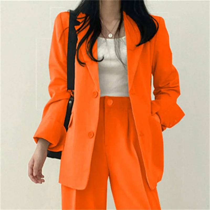 W&W Mode | Langer Damenblazer mit Breitem Revers und Relaxter Passform