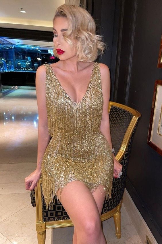 W&W Mode | Sexy Quasten Partykleid