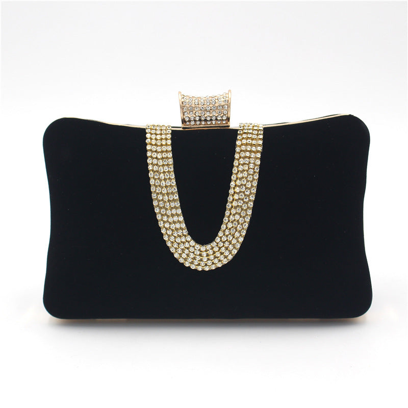 W&W Mode förmige Diamant-Wildleder-Tasche