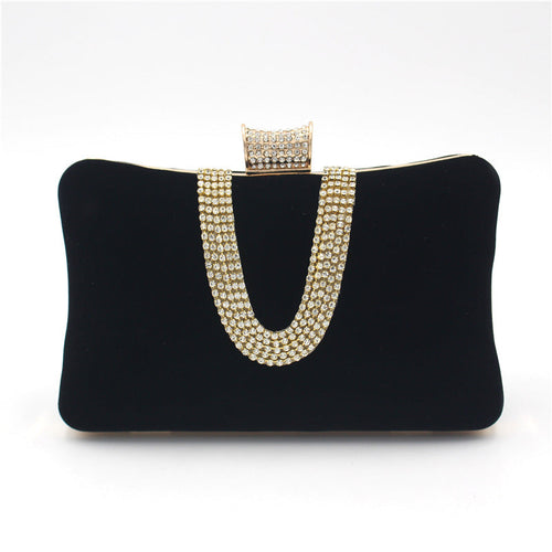 W&W Mode förmige Diamant-Wildleder-Tasche