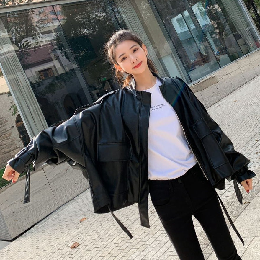 W&W Mode | Damen Lederjacke Mit Box Cut