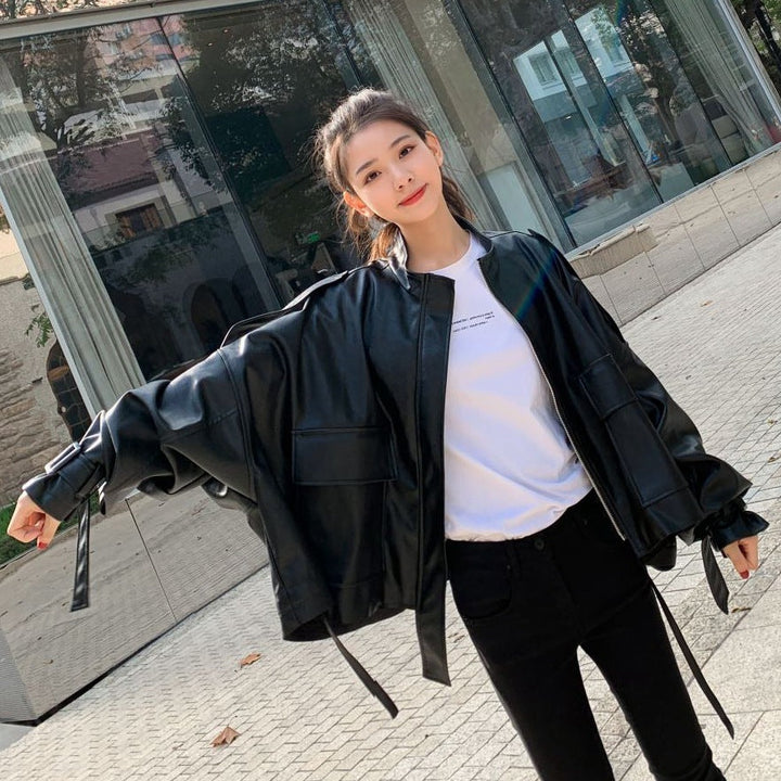 W&W Mode | Damen Lederjacke Mit Box Cut