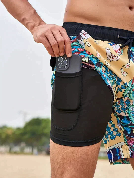 W&W Mode | Sommer Badeshorts Schnell Trocknend, Leicht & Atmungsaktiv Strandbekleidung