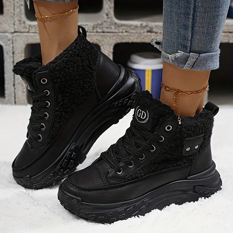 W&W Mode – Wasserdichte Plüsch-Stiefeletten
