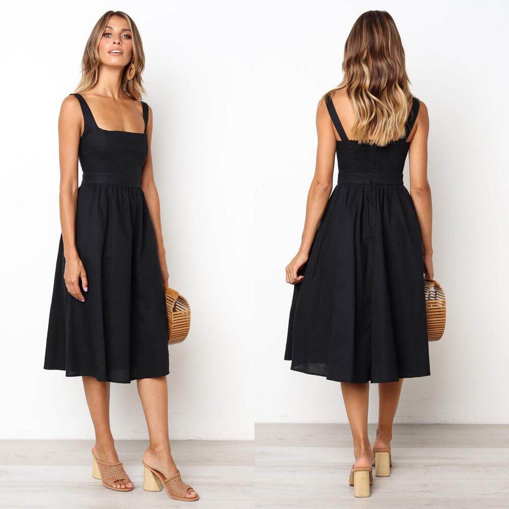 W&W Mode | Party Einfarbiges Kleid