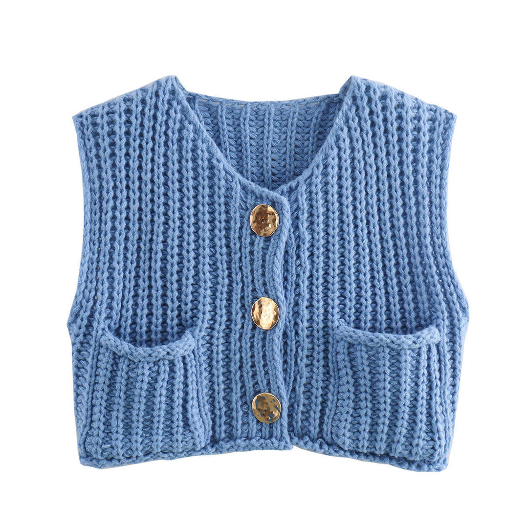 W&W Mode | Ärmellose Gestrickte Weste