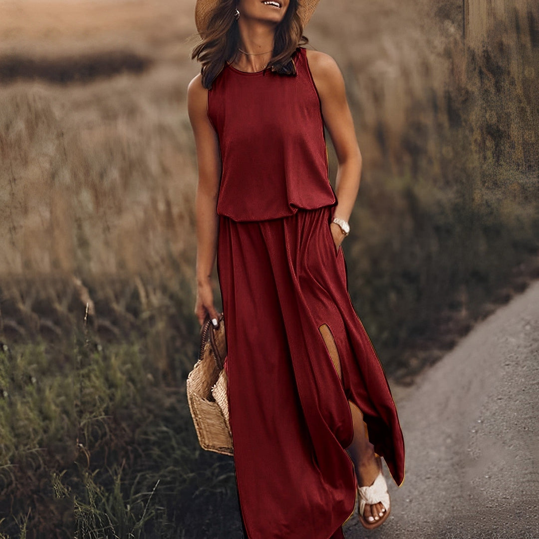 W&W Mode | Elegantes farbintensives Kleid