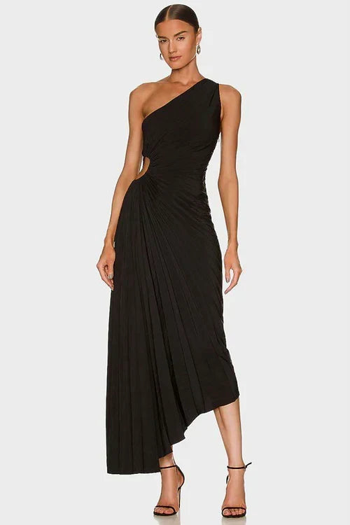 W&W Mode | One Shoulder Maxikleid
