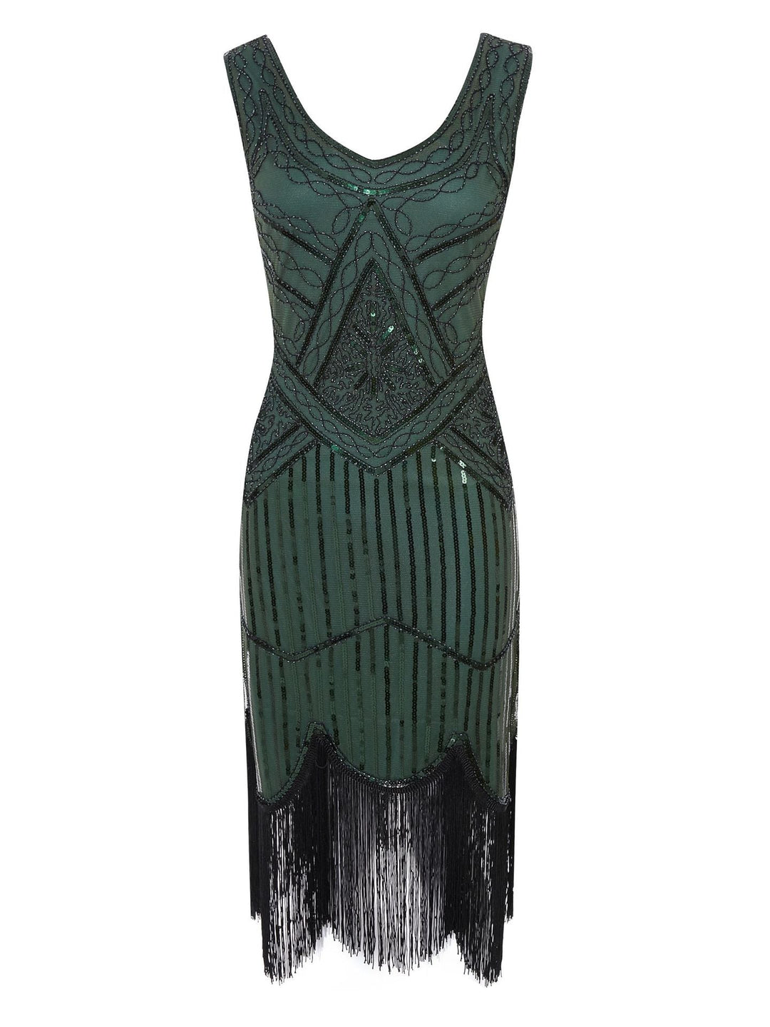 W&W Mode | 1920Er Gatsby-Kleid Schwarz Gold