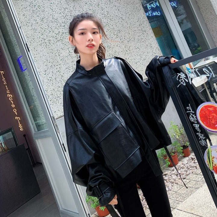 W&W Mode | Damen Lederjacke Mit Box Cut