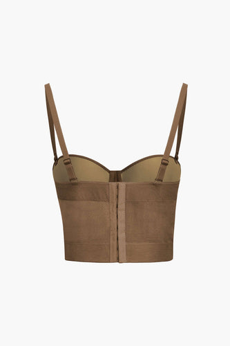 W&W Mode | Figurbetontes Bustier Top Mit Bügel Cups Und Transparenter Mesh Struktur