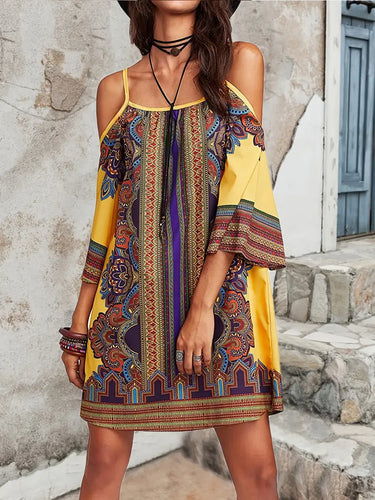 W&W Mode | Farbige Boho Sommerkleid