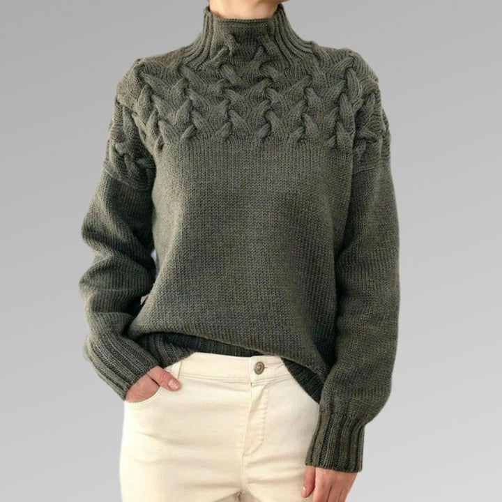 W&W Mode - Damen klassischer gemütlicher Pullover