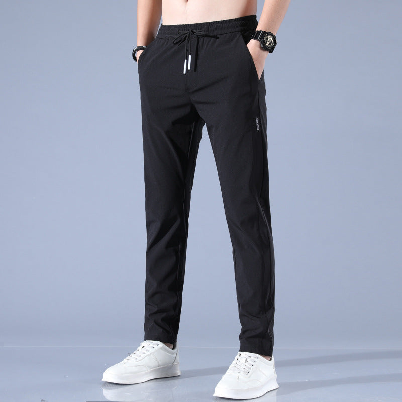W&W Mode | Atmungsaktive Gerade Sporthose Aus Sommer Eis Seide Für Herren