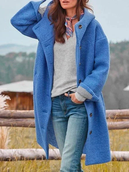 W&W Mode | Jacke Midi Jacke Mit Knöpfen Und Eleganter Fließender Passform