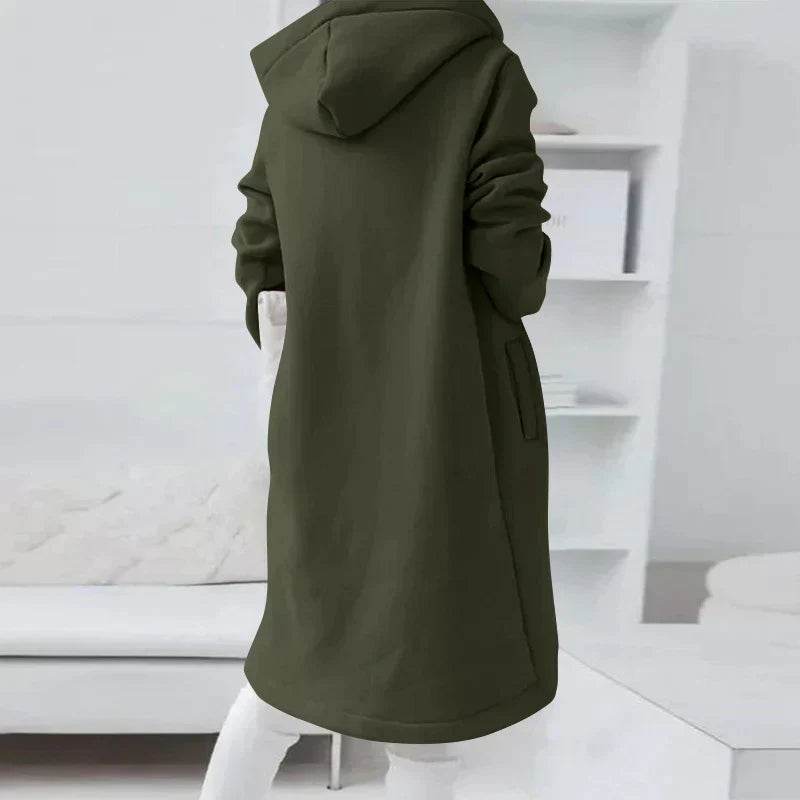 W&W Mode - Langer Hoodie Mit Reißverschluss