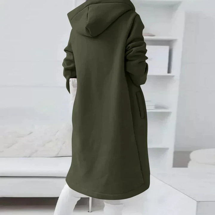 W&W Mode - Langer Hoodie Mit Reißverschluss