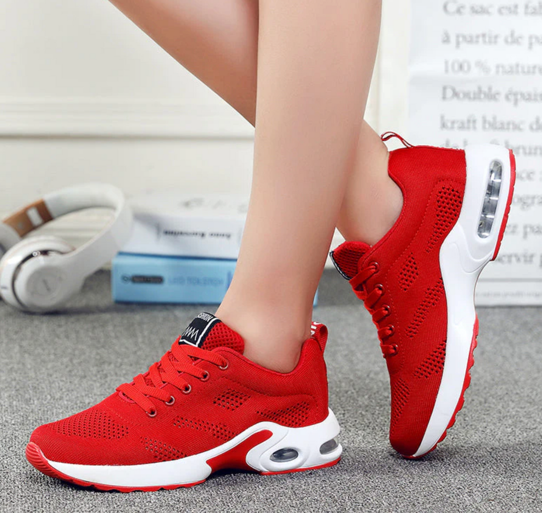 W&W Mode | Orthopädische Leichte, Atmungsaktive Sport Sneaker Für Damen Sportlicher Lässig Running Schuh Mit Air Cushion Sohle