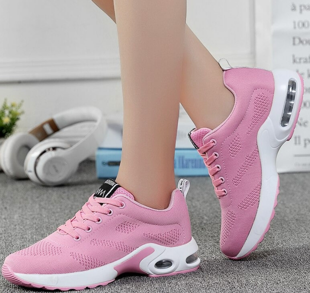 W&W Mode | Orthopädische Leichte, Atmungsaktive Sport Sneaker Für Damen Sportlicher Lässig Running Schuh Mit Air Cushion Sohle
