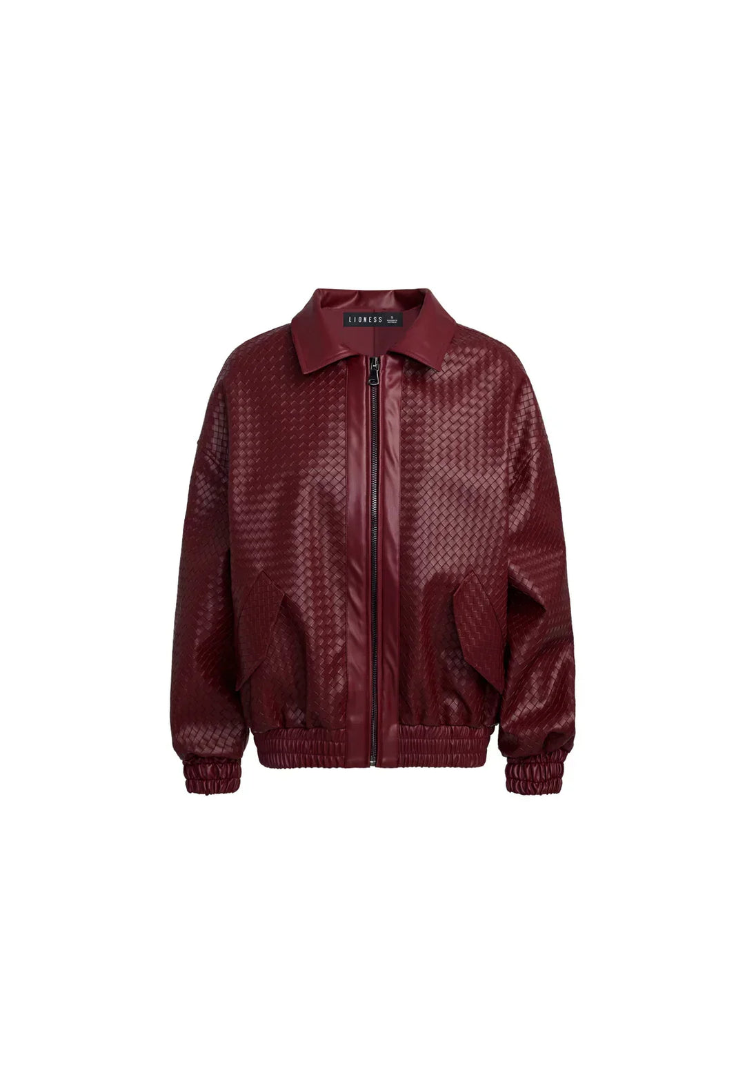 W&W Mode | Woven Faux Leder Bomberjacke