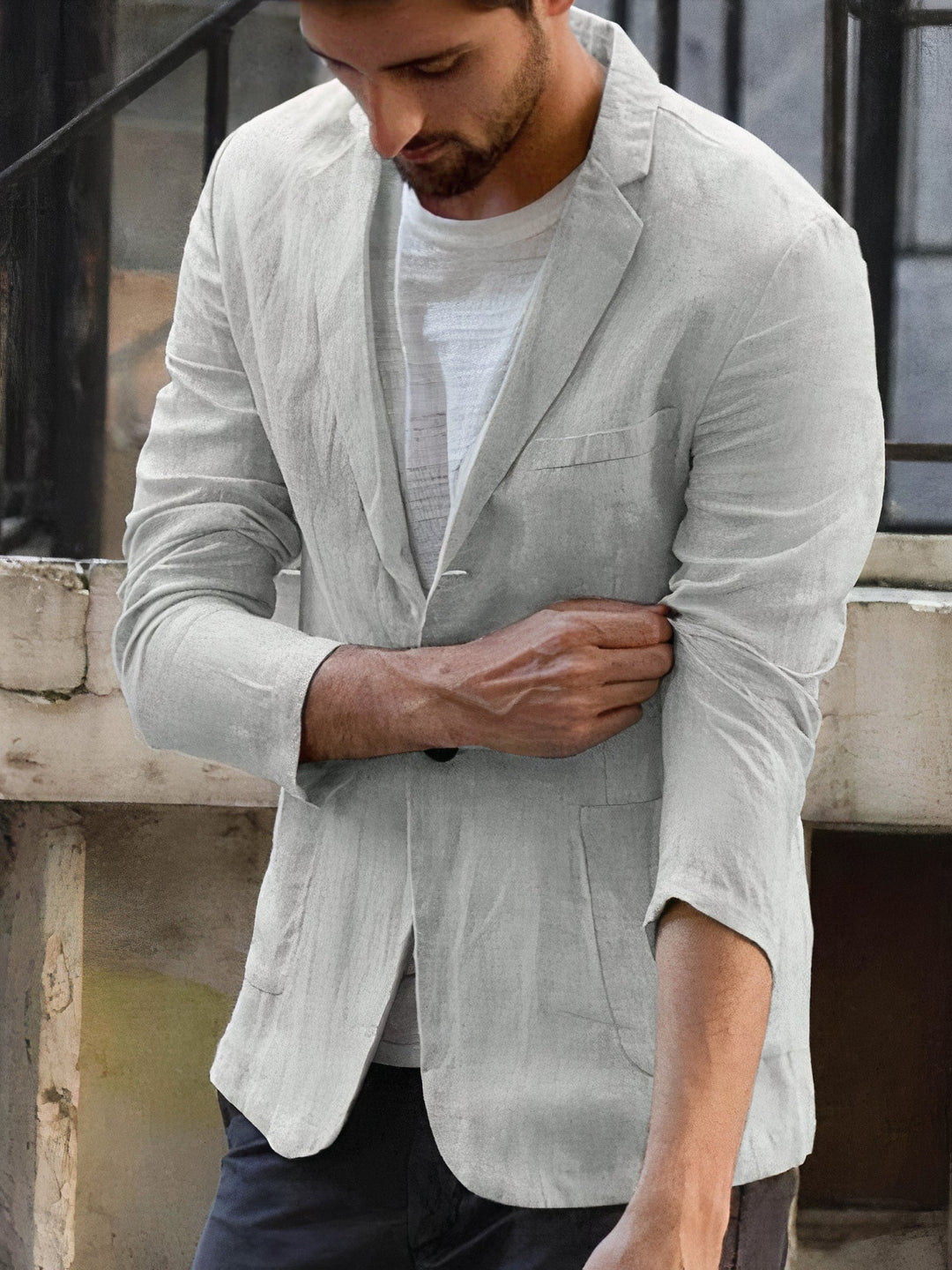 W&W Mode | Moderne Leinenjacke Für Herren