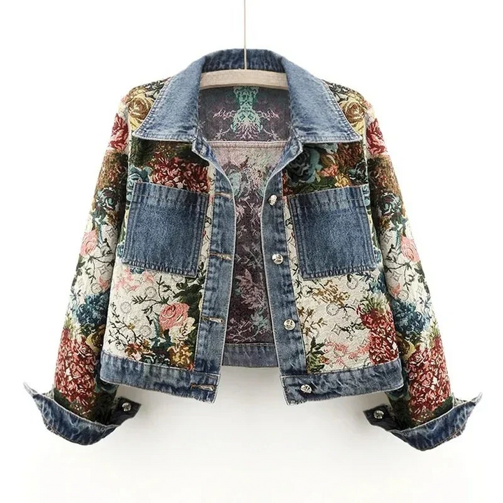 W&W Mode | Jeansjacke mit Blumen