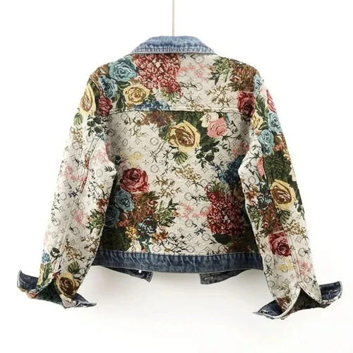 W&W Mode | Jeansjacke mit Blumen