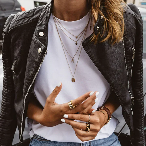 Damen Lederjacke in Schwarz