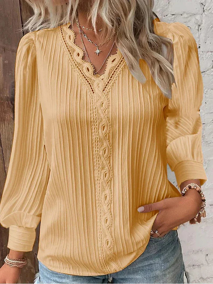 W&W Mode | Leichte Bluse mit Spitzen Details