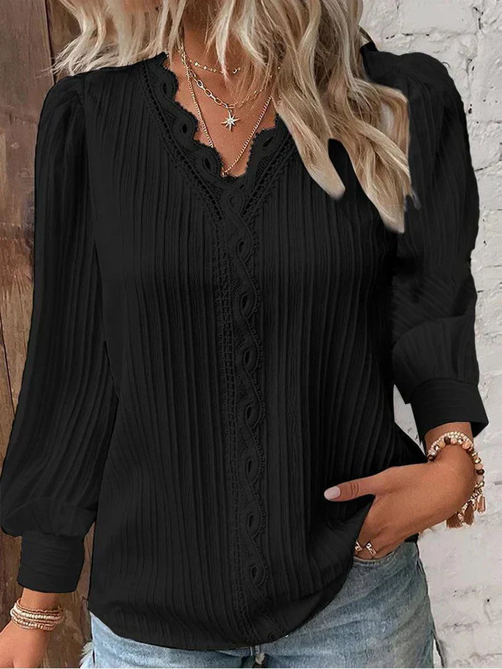 W&W Mode | Leichte Bluse mit Spitzen Details