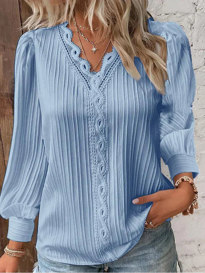 W&W Mode | Leichte Bluse mit Spitzen Details
