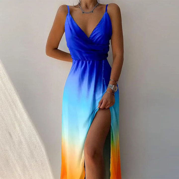 W&W Mode | Elegantes Maxikleid Mit Verführerischem Schlitz Für Damen