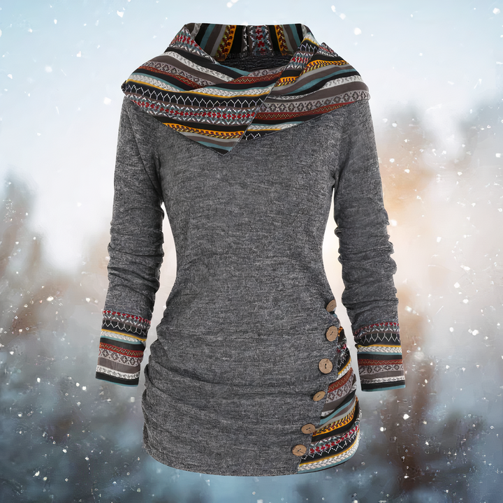 W&W Mode | Stilvoller Tribal Hoodie für Damen