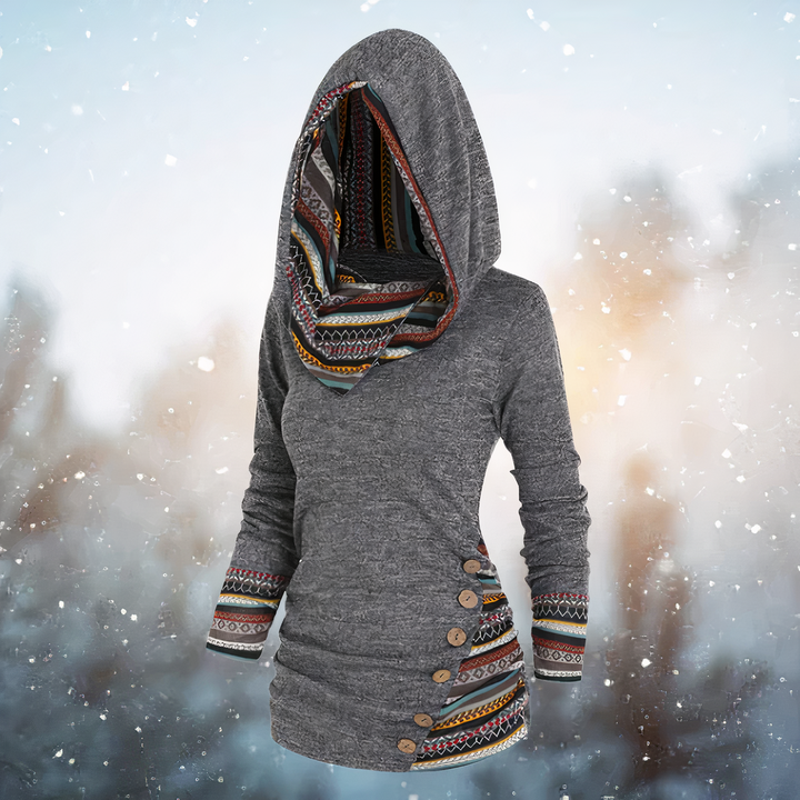 W&W Mode | Stilvoller Tribal Hoodie für Damen