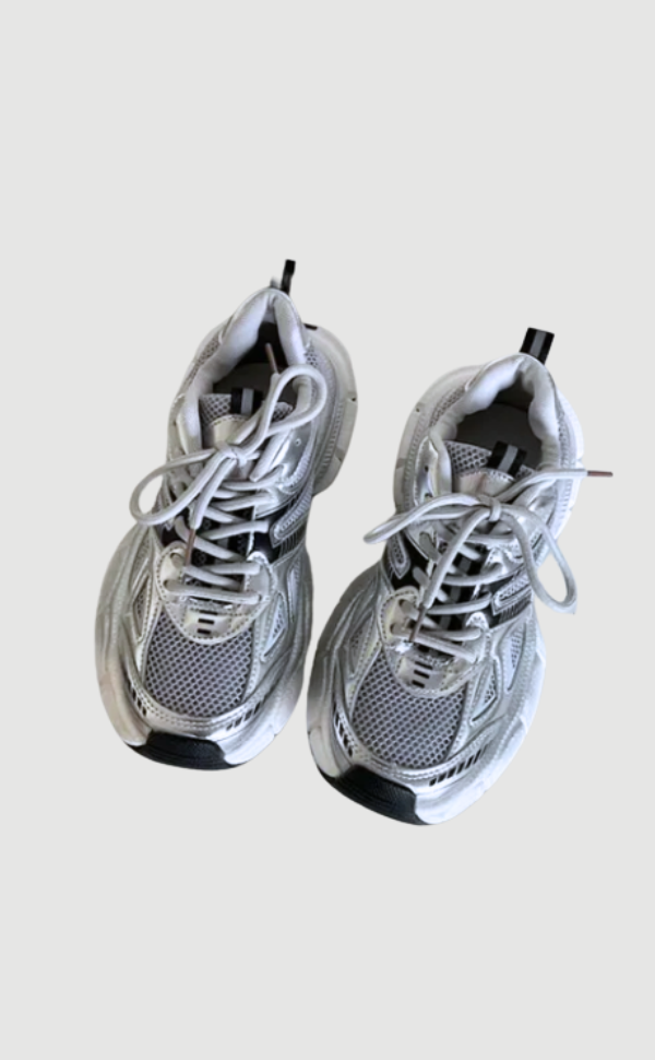 Damen-Chunky-Sneaker aus Mesh mit profilierter Sohle