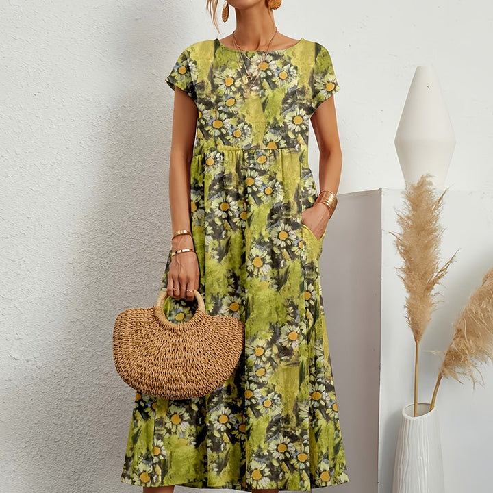 Luftkuss – Baumwoll-Leinenkleid mit Flair