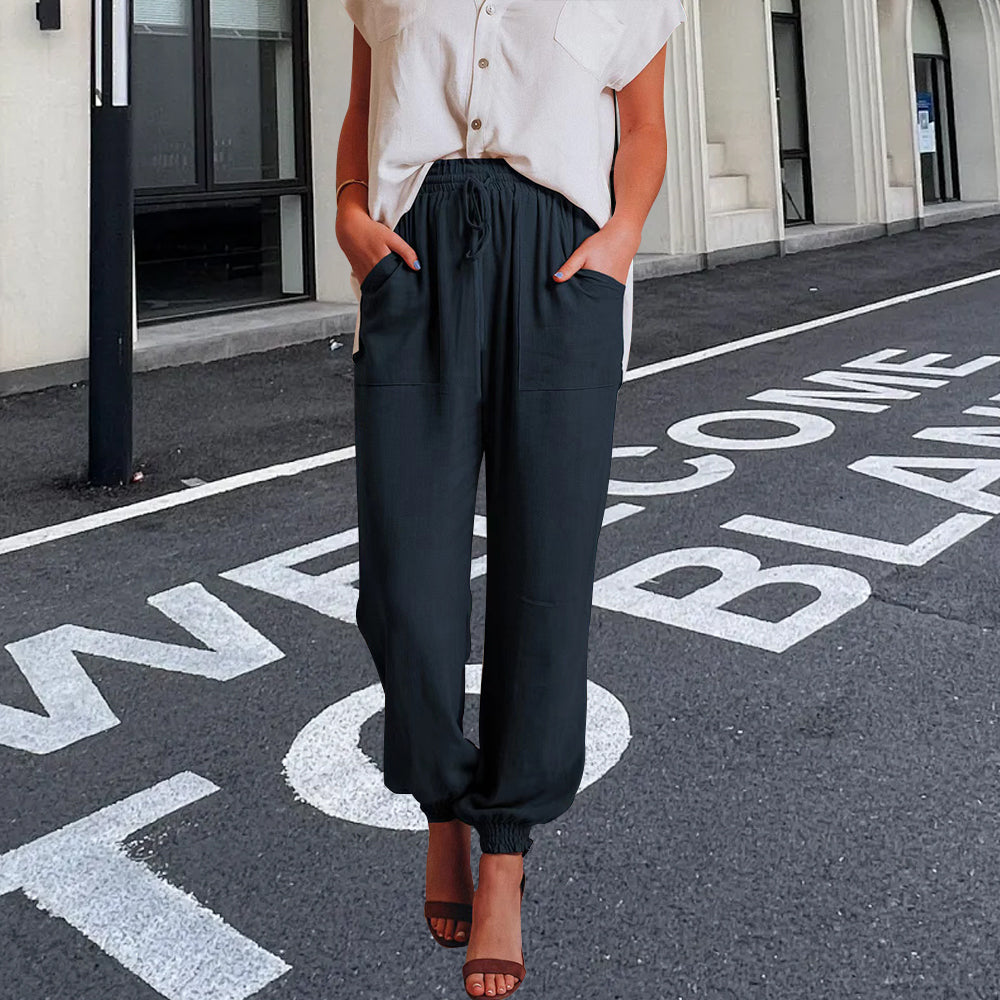 W&W Mode | elegante Damenhose mit Spitzenbein