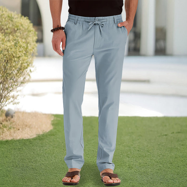 W&W Mode | Casual-Herrenhose aus Baumwolle mit elastischem Bund