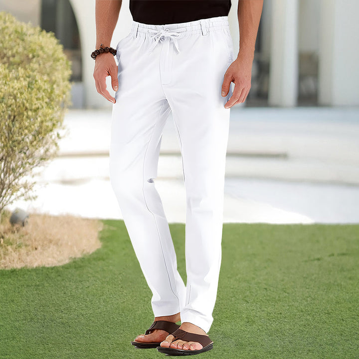 W&W Mode | Casual-Herrenhose aus Baumwolle mit elastischem Bund