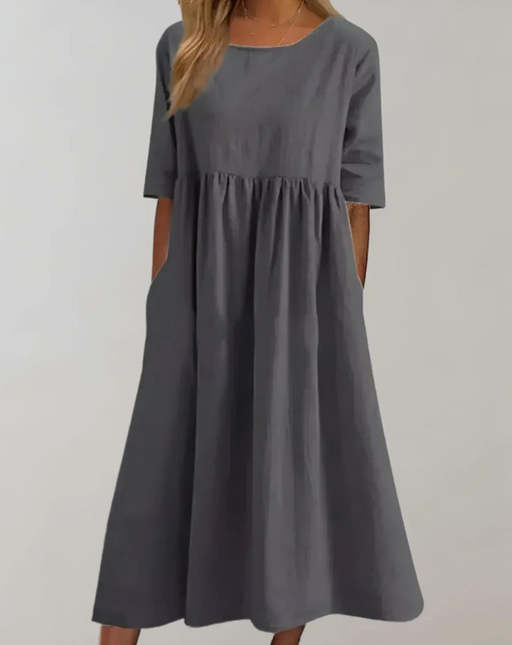 W&W Mode | Locker Sitzendes Baumwollkleid