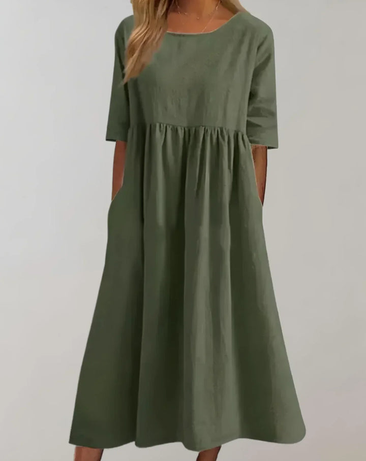 W&W Mode | Locker Sitzendes Baumwollkleid