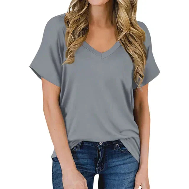 W&W Mode | Damen V-Ausschnitt T-Shirt