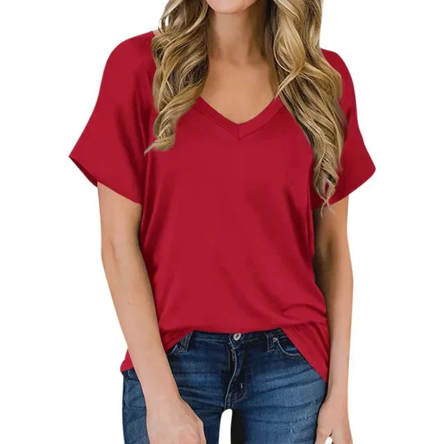 W&W Mode | Damen V-Ausschnitt T-Shirt