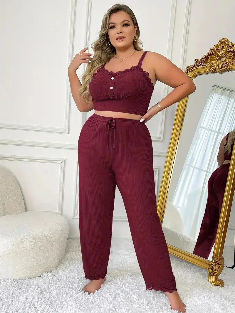 Size Loungewear Set für Damen