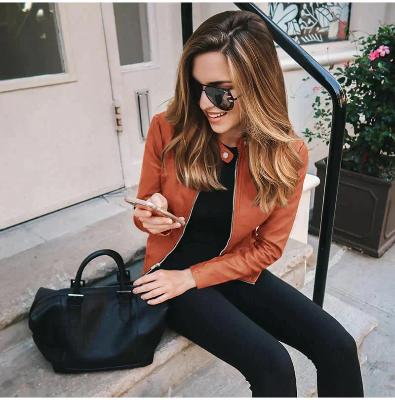Damen Lederjacke
