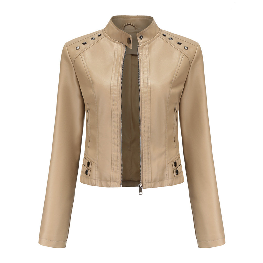 W&W Mode | Elegante Lederjacke mit einzigartigen Details für Damen